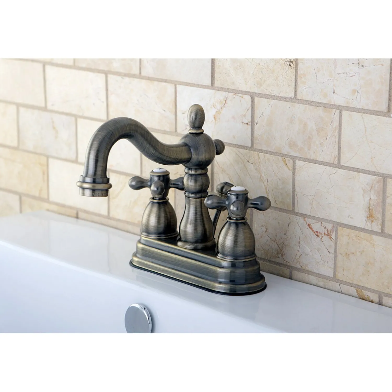 Discount Heritage Deck Mount 4-Inch Centerset Bathroom Faucet 4" Center Set