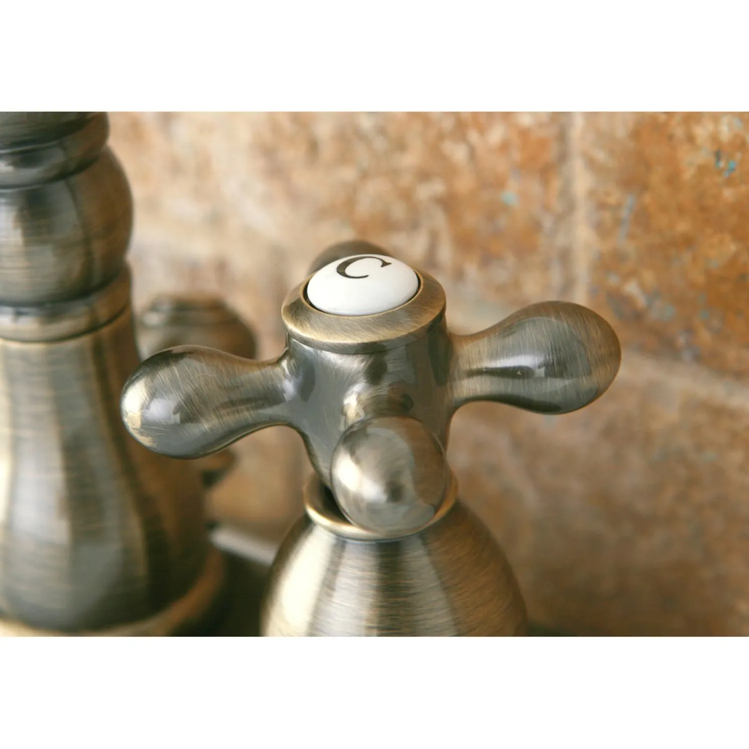 Discount Heritage Deck Mount 4-Inch Centerset Bathroom Faucet 4" Center Set