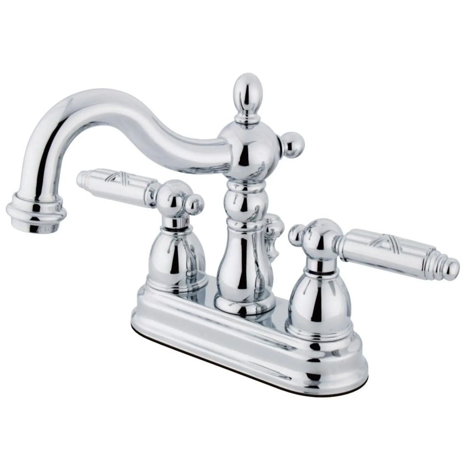 Hot Heritage Deck Mount 3-Hole 4" Centerset Bathroom Faucet 4" Center Set