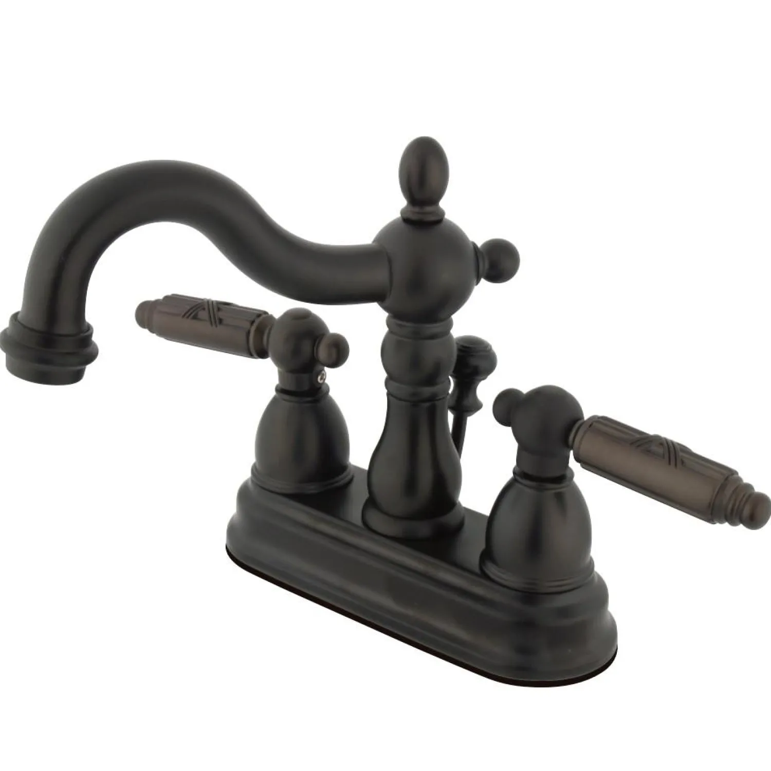Hot Heritage Deck Mount 3-Hole 4" Centerset Bathroom Faucet 4" Center Set