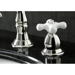 Hot Heritage Deck Mount 3-Hole 8-Inch Widespread Bathroom Faucet 8
