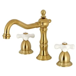 Hot Heritage Deck Mount 3-Hole 8-Inch Widespread Bathroom Faucet 8