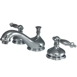 Hot Heritage Deck Mount 8-Inch Widespread 3-Hole Bathroom Faucet 8