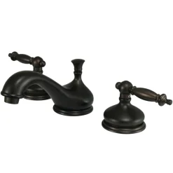 Hot Heritage Deck Mount 8-Inch Widespread 3-Hole Bathroom Faucet 8