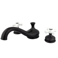 Best Heritage Deck Mount Two-Handle Roman Tub Filler Tub Faucets