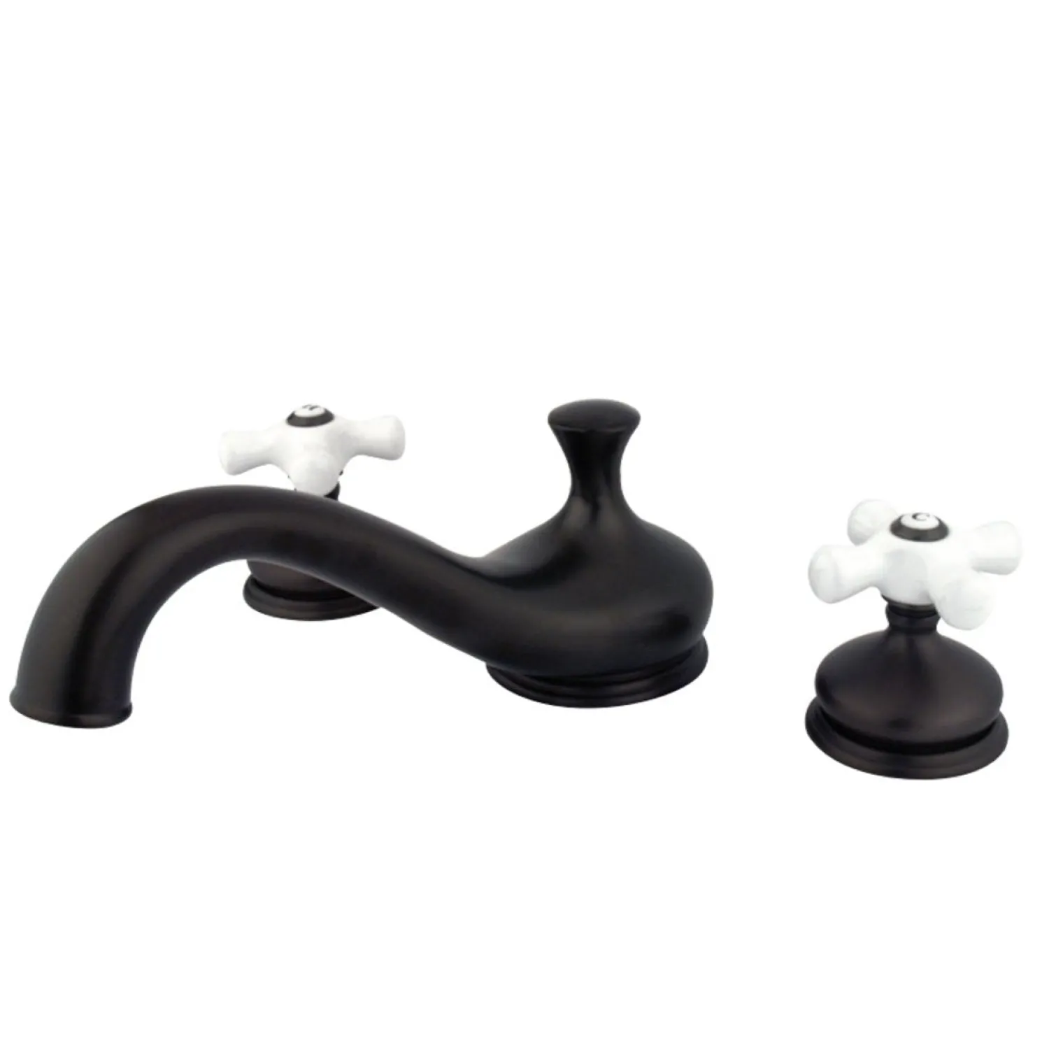 Best Heritage Deck Mount Two-Handle Roman Tub Filler Tub Faucets