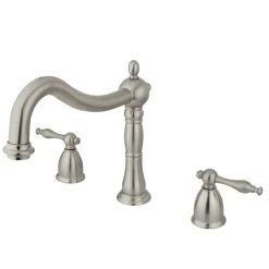Best Heritage Deck Mount 2-Handle Roman Tub Filler Tub Faucets