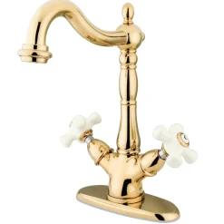 Outlet Heritage 2-Handle Deck Mount Vessel Sink Faucet Vessel Faucets