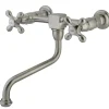 Hot Heritage 2-Handle Wall Mount Bathroom Faucet Wall Mount