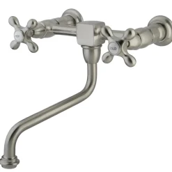 Hot Heritage 2-Handle Wall Mount Bathroom Faucet Wall Mount