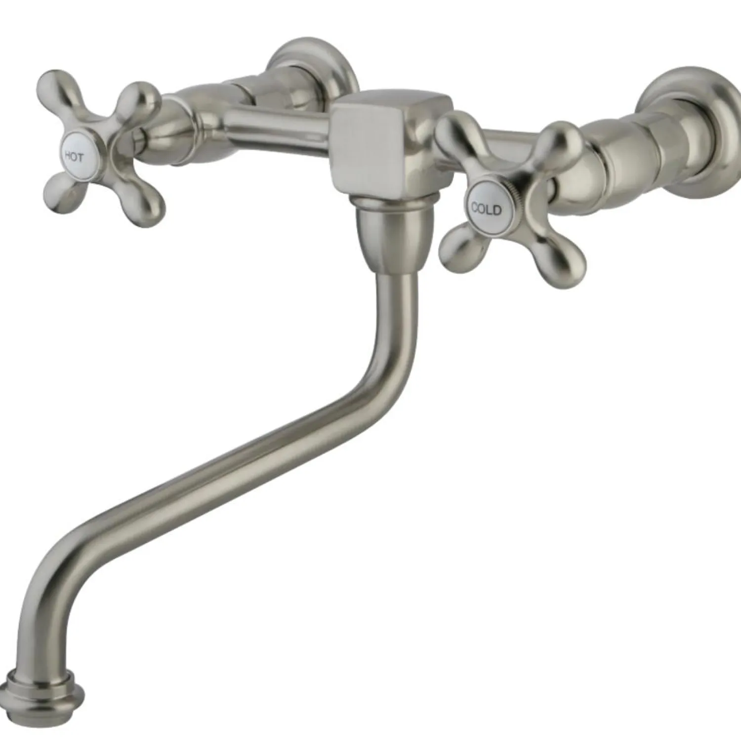 Hot Heritage 2-Handle Wall Mount Bathroom Faucet Wall Mount
