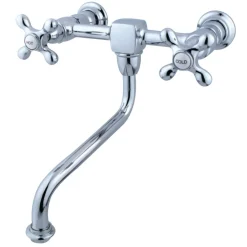 Hot Heritage 2-Handle Wall Mount Bathroom Faucet Wall Mount