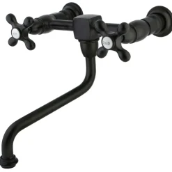 Hot Heritage 2-Handle Wall Mount Bathroom Faucet Wall Mount