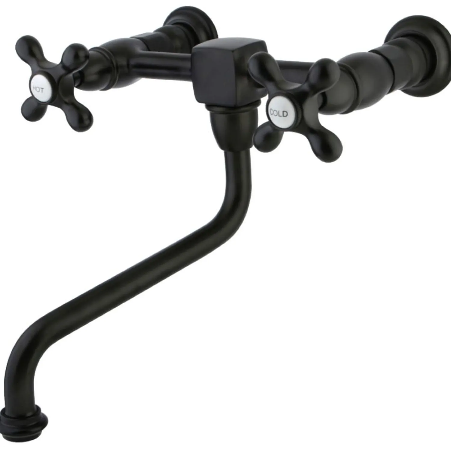 Hot Heritage 2-Handle Wall Mount Bathroom Faucet Wall Mount