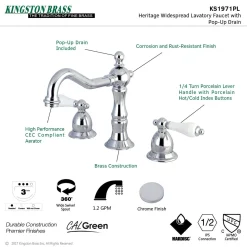 Sale Heritage 2-Handle 8-Inch Widespread Bathroom Faucet 8