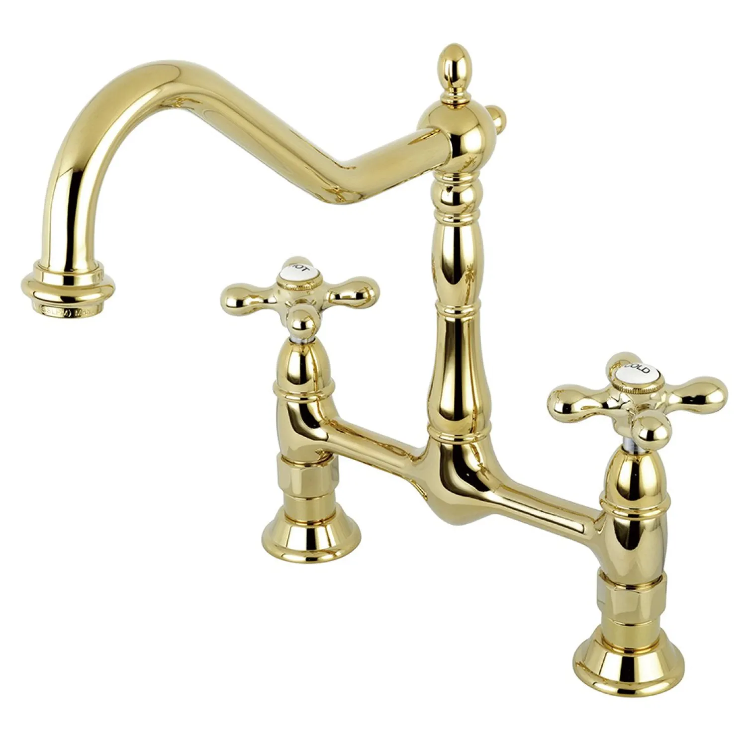 Outlet Heritage 2-Hole Kitchen Bridge Faucet Bridge Faucets