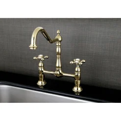 Outlet Heritage 2-Hole Kitchen Bridge Faucet Bridge Faucets