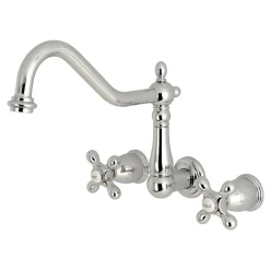 Sale Heritage 3-Hole Wall Mount Kitchen Faucet Wall Mounted Kitchen Faucets