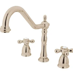 New Heritage 3-Hole Widespread Kitchen Faucet Widespread Kitchen Faucets