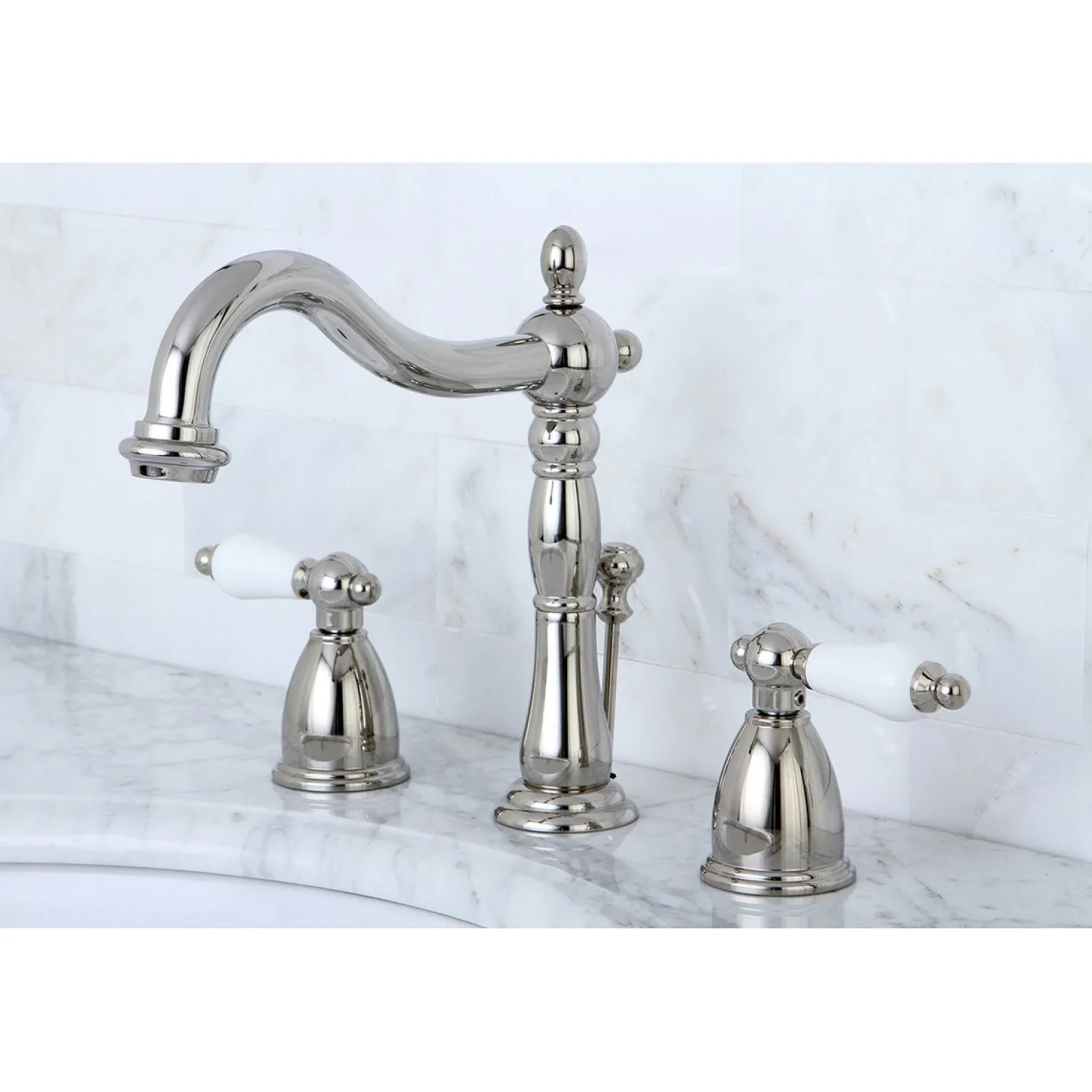Discount Heritage 3-Hole 8-Inch Widespread Bathroom Faucet 8" Widespread
