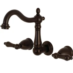 Sale Heritage 3-Hole Wall Mount Bathroom Faucet Wall Mount