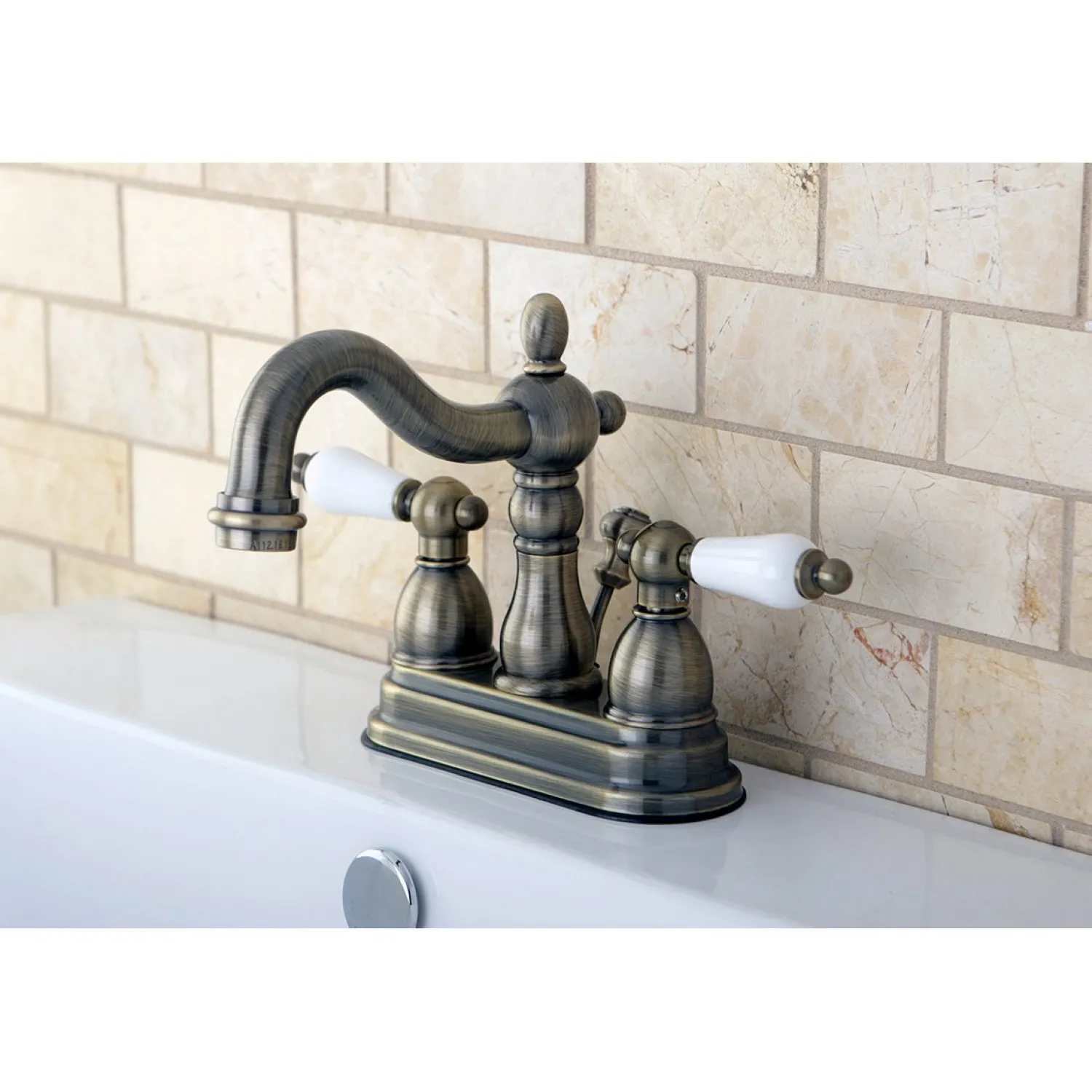 Discount Heritage 3-Hole 4-Inch Centerset Bathroom Faucet 4" Center Set