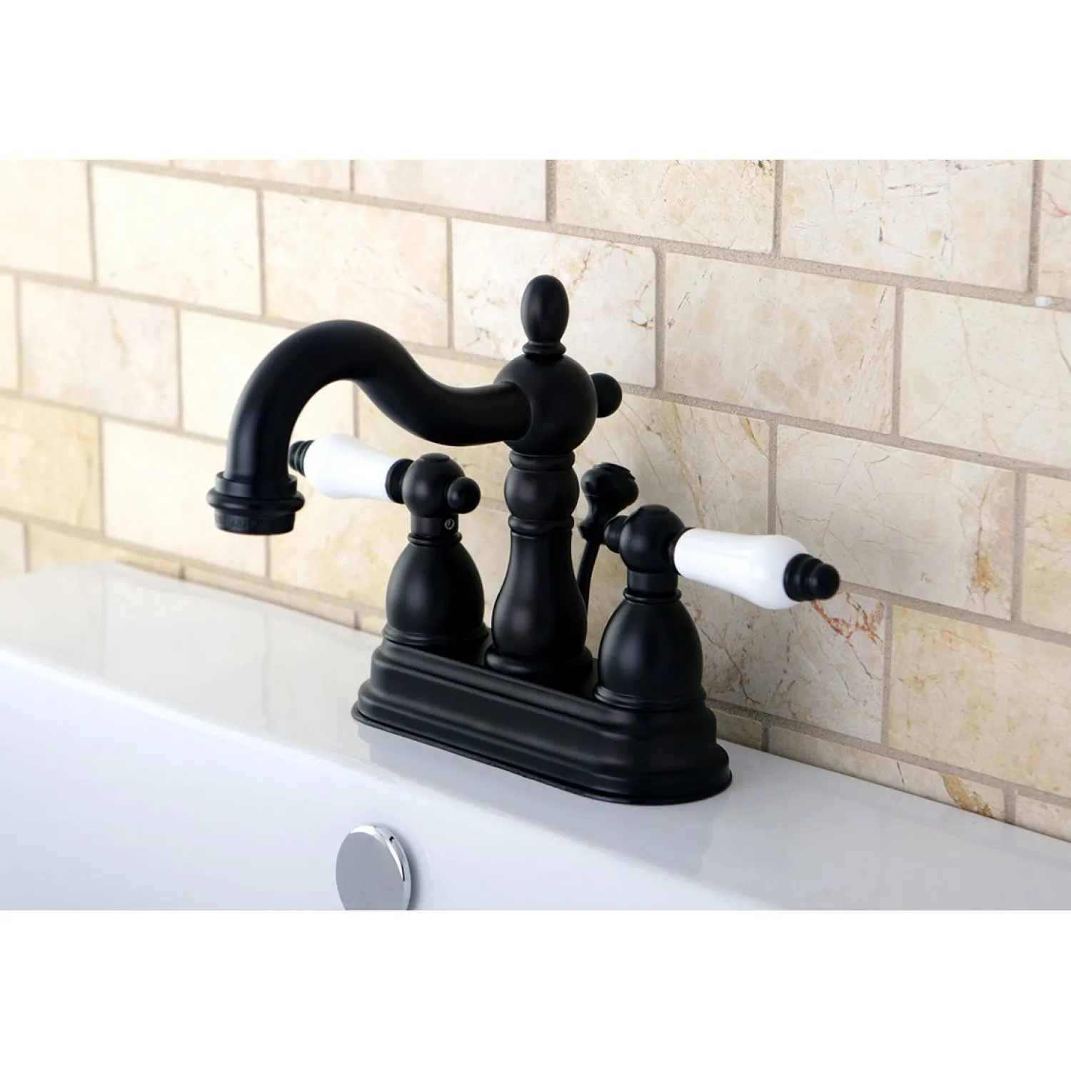 Discount Heritage 3-Hole 4-Inch Centerset Bathroom Faucet 4" Center Set