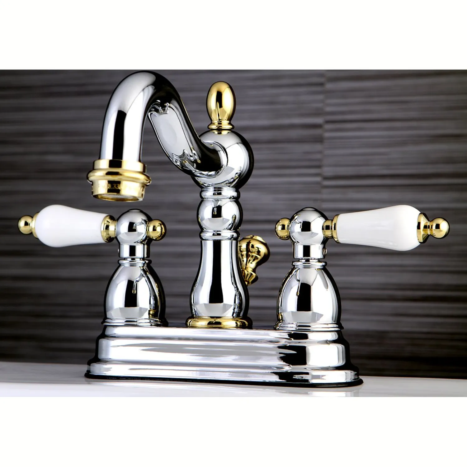 Discount Heritage 3-Hole 4-Inch Centerset Bathroom Faucet 4" Center Set