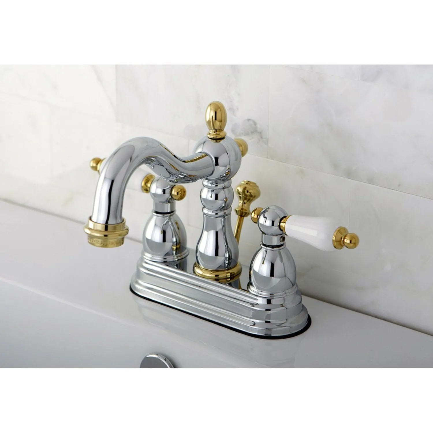 Discount Heritage 3-Hole 4-Inch Centerset Bathroom Faucet 4" Center Set