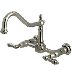 Discount Heritage 8-Inch Wall Mount Kitchen Faucet Wall Mounted Kitchen Faucets