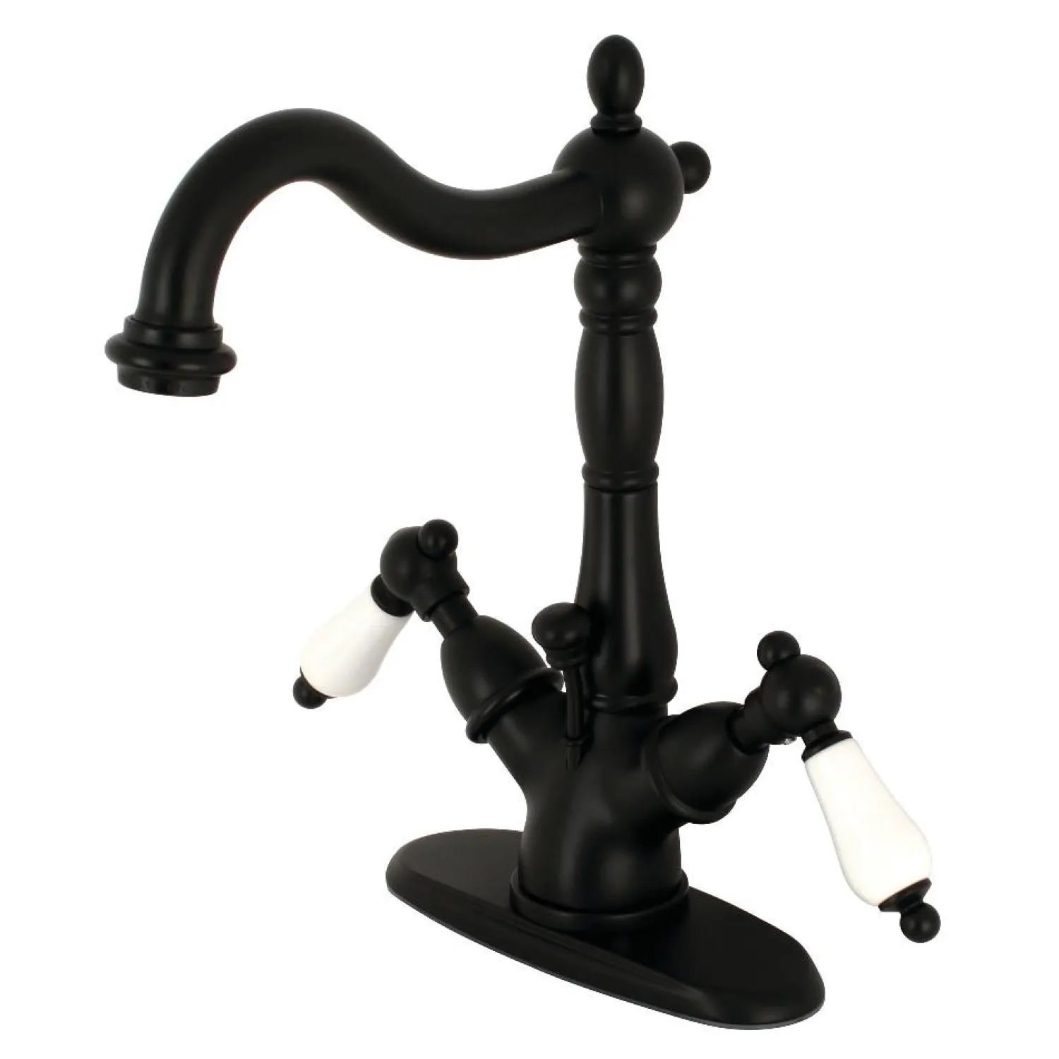 Clearance Heritage 4-Inch Centerset Deck Mount Bathroom Faucet with Pop-Up Drain Single Hole|4" Center Set