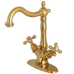 Online Heritage 4-Inch Centerset Bathroom Faucet with Pop-Up Drain Single Hole|4
