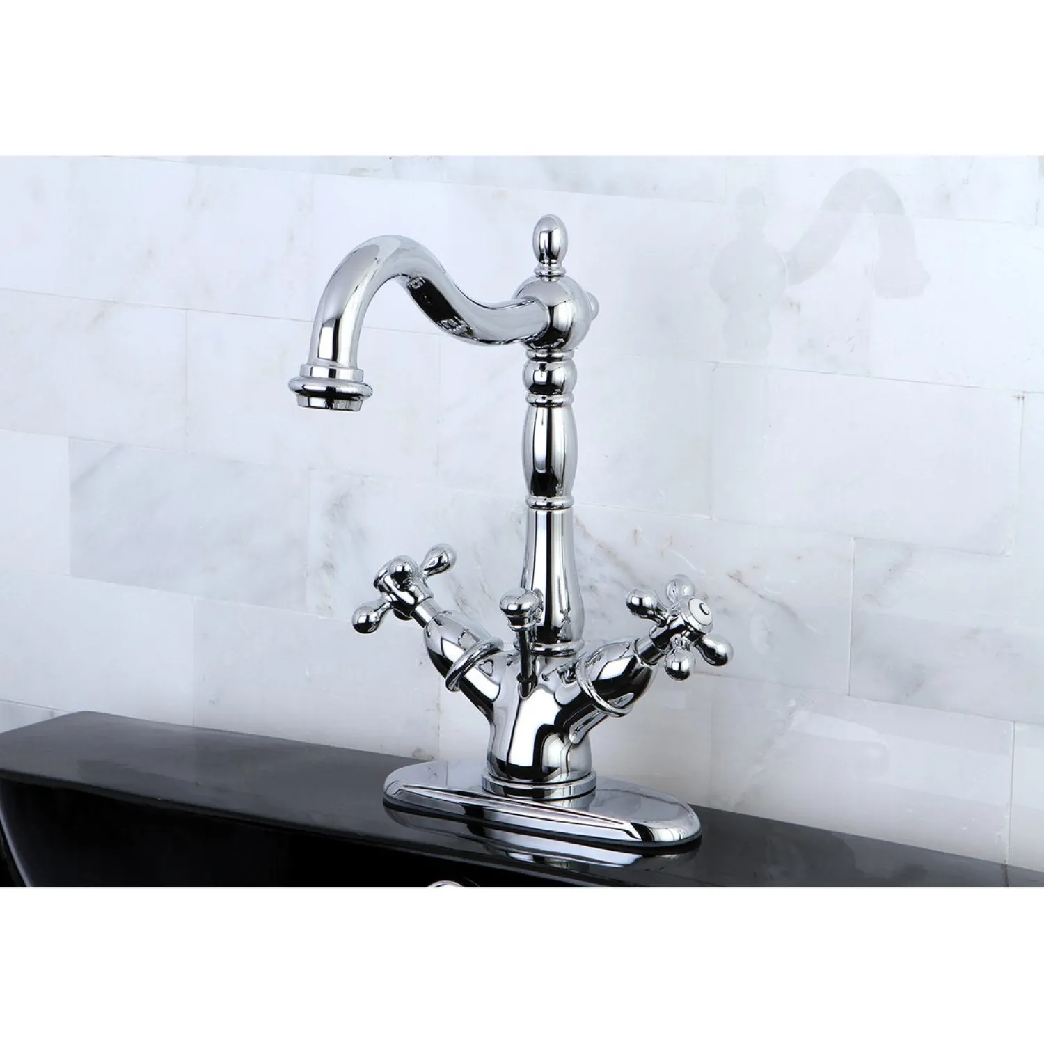 Online Heritage 4-Inch Centerset Bathroom Faucet with Pop-Up Drain Single Hole|4" Center Set