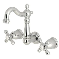 Clearance Heritage 8-Inch Center Wall Mount Bathroom Faucet Wall Mount