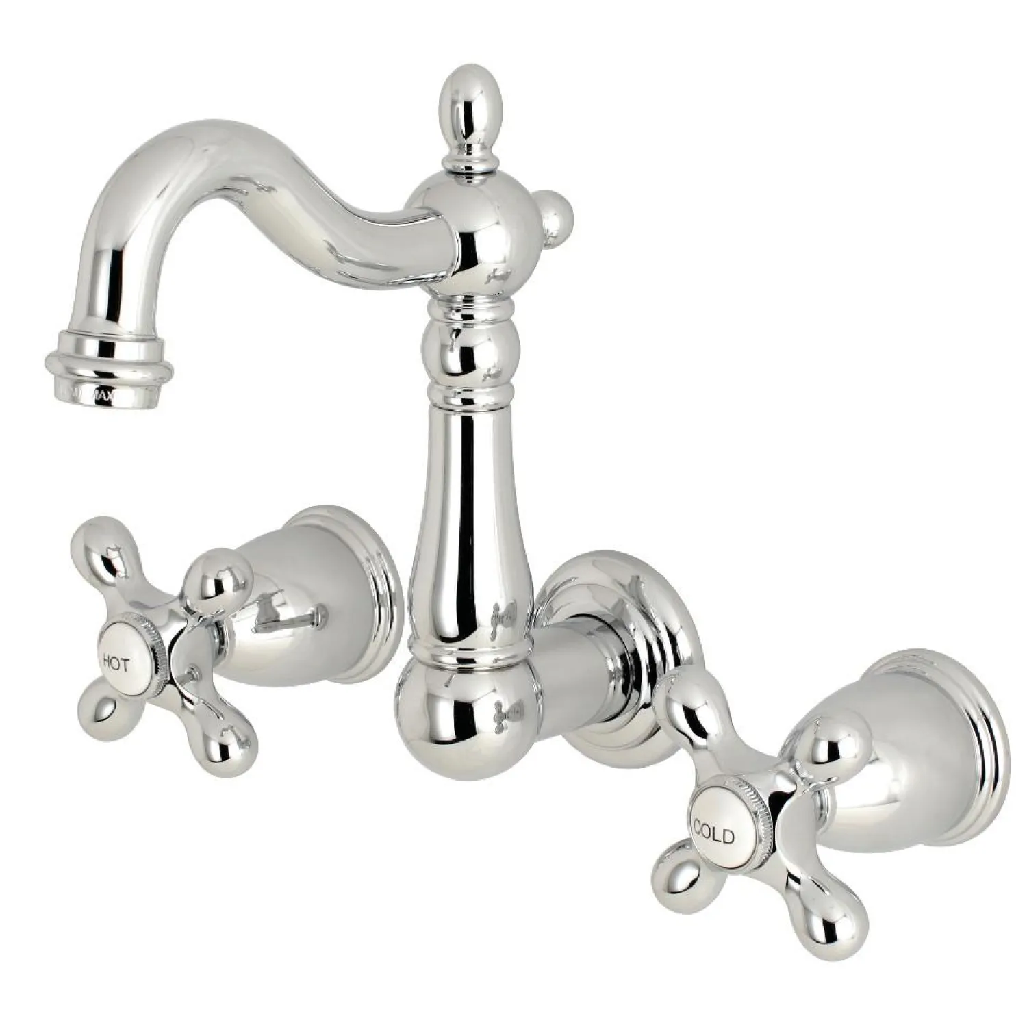 Clearance Heritage 8-Inch Center Wall Mount Bathroom Faucet Wall Mount