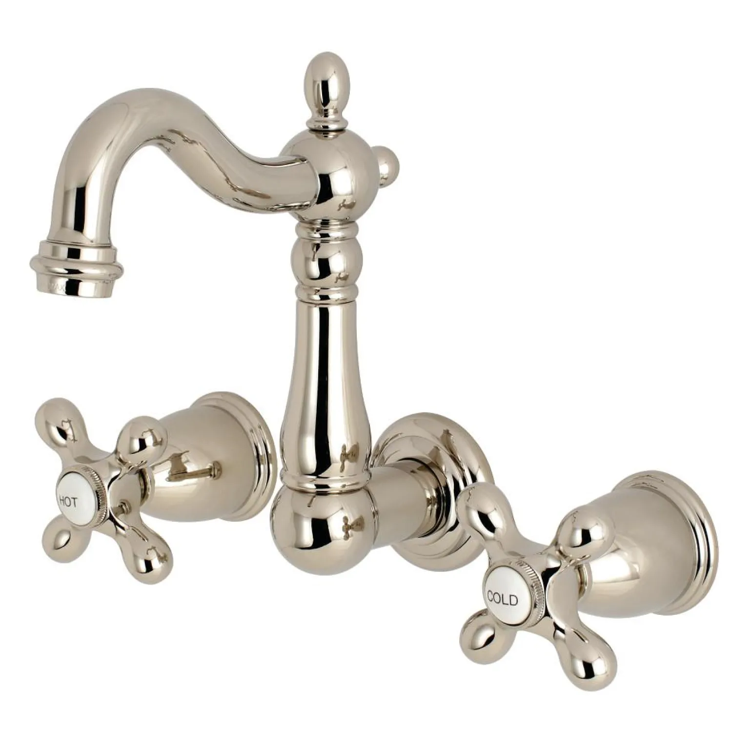 Clearance Heritage 8-Inch Center Wall Mount Bathroom Faucet Wall Mount