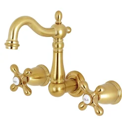 Clearance Heritage 8-Inch Center Wall Mount Bathroom Faucet Wall Mount