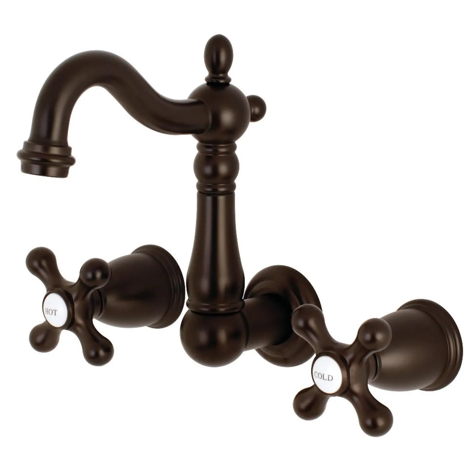 Clearance Heritage 8-Inch Center Wall Mount Bathroom Faucet Wall Mount