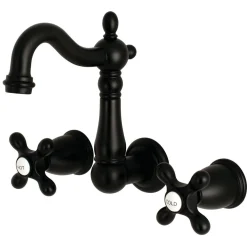 Clearance Heritage 8-Inch Center Wall Mount Bathroom Faucet Wall Mount