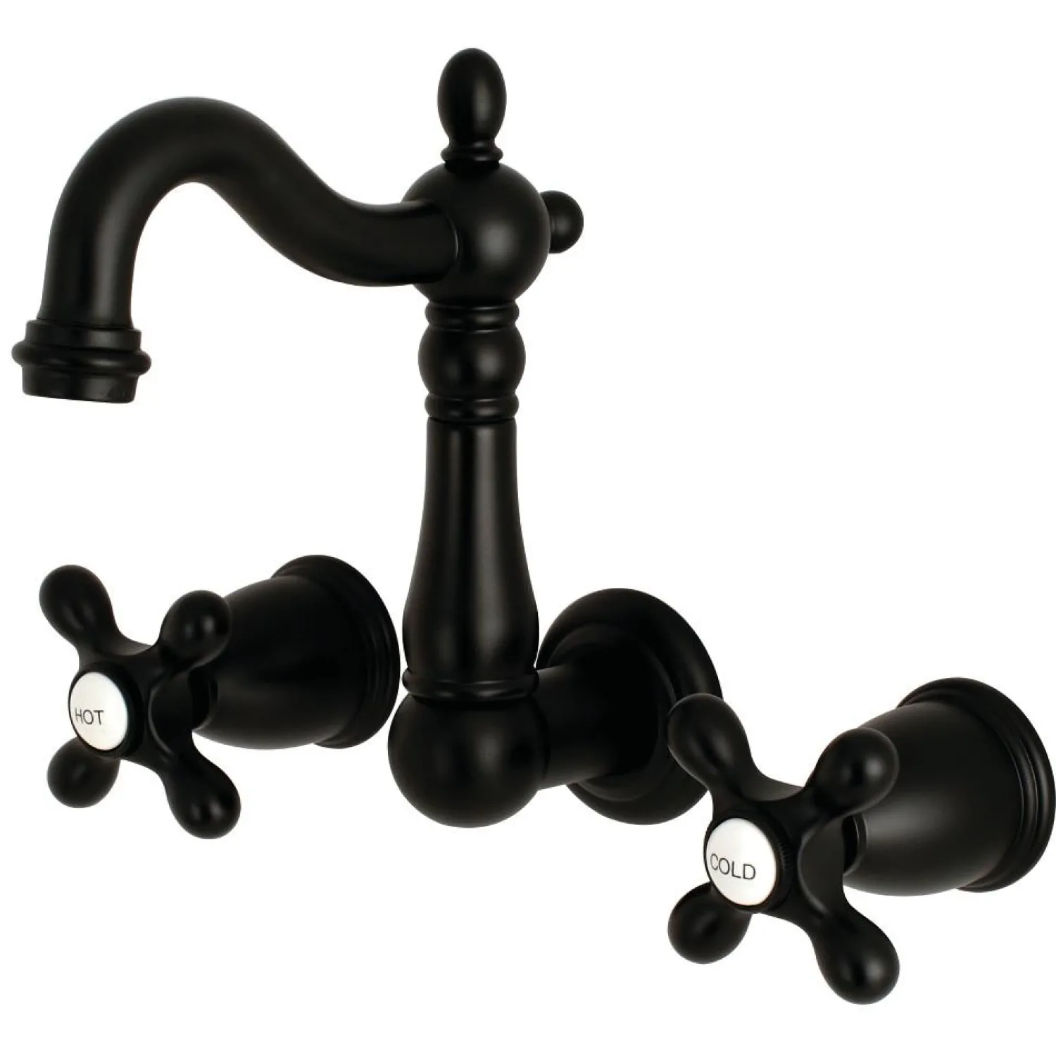 Clearance Heritage 8-Inch Center Wall Mount Bathroom Faucet Wall Mount