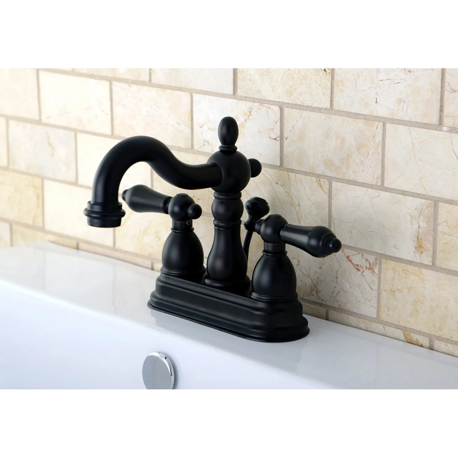 Outlet Heritage 4-Inch Centerset 3-Hole Bathroom Faucet 4" Center Set