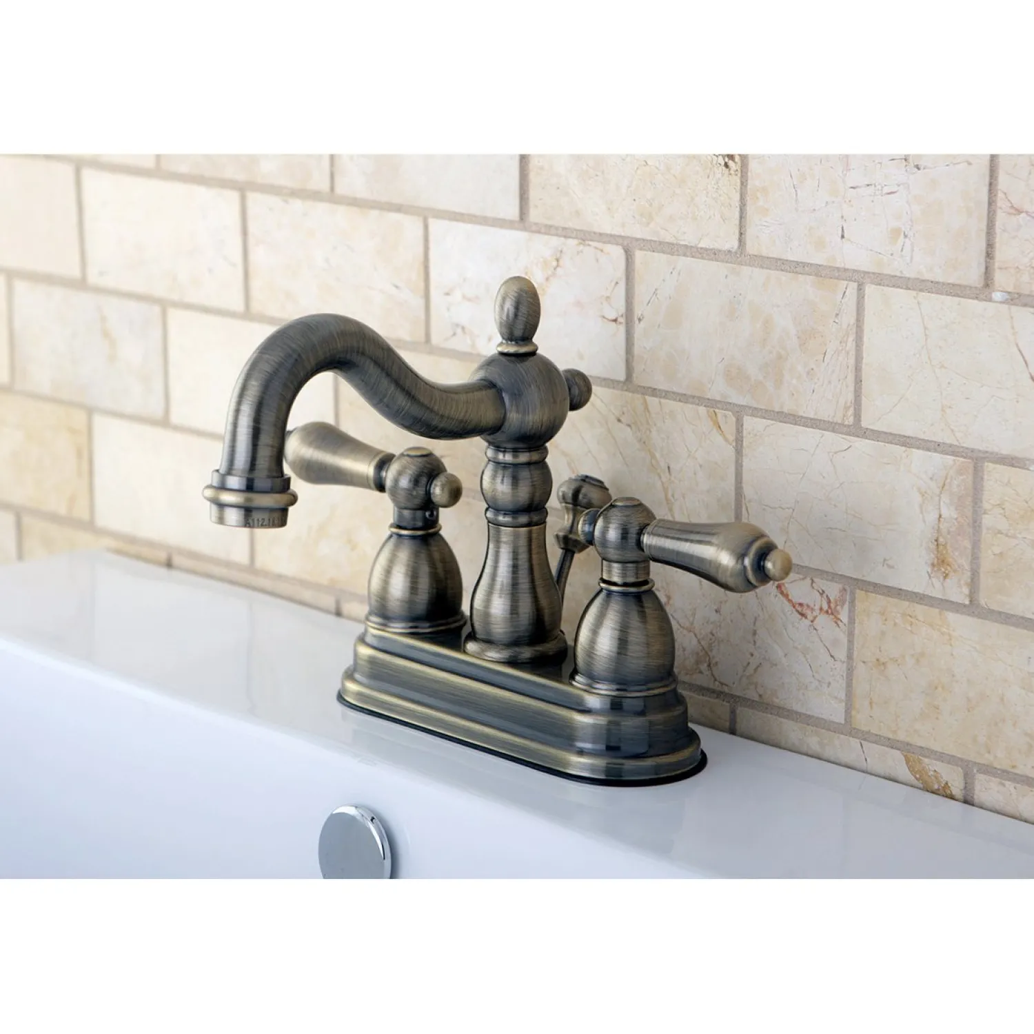 Outlet Heritage 4-Inch Centerset 3-Hole Bathroom Faucet 4" Center Set