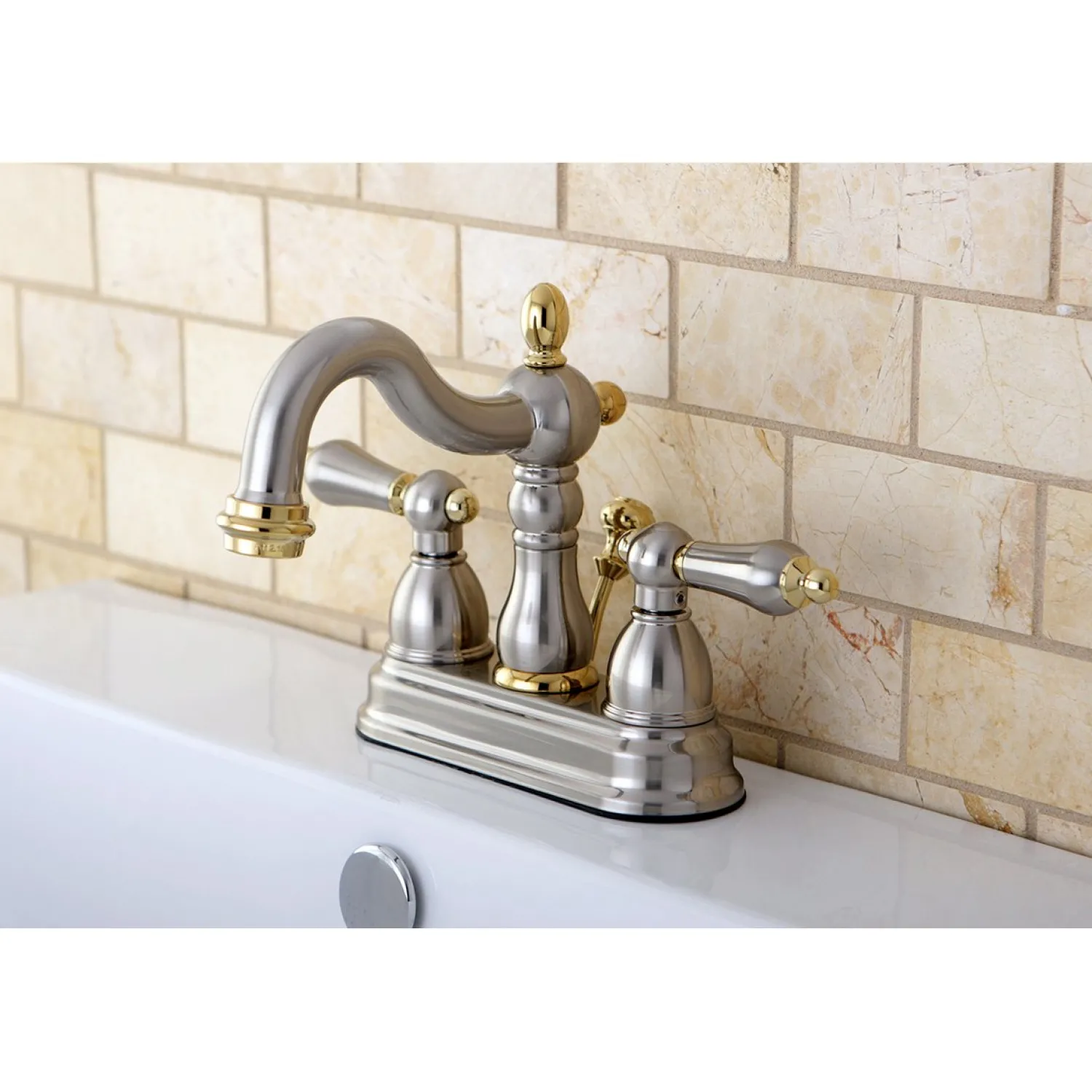 Outlet Heritage 4-Inch Centerset 3-Hole Bathroom Faucet 4" Center Set