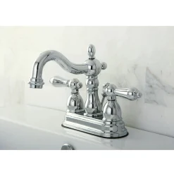 Outlet Heritage 4-Inch Centerset 3-Hole Bathroom Faucet 4