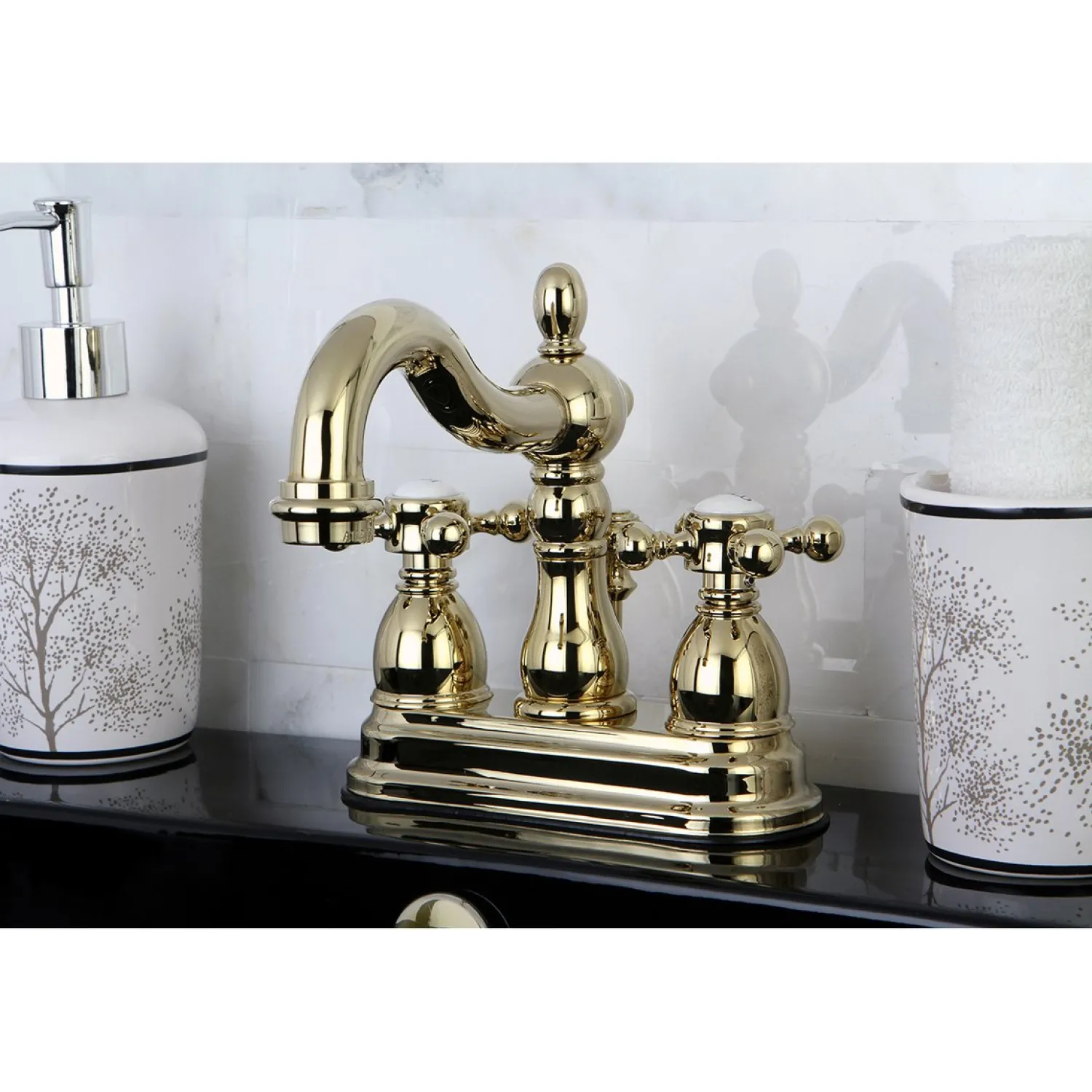 Best Heritage 4-Inch Centerset Deck Mount Bathroom Faucet 4" Center Set