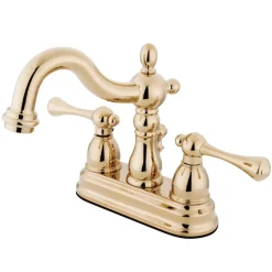 Best Heritage 4-Inch Centerset Bathroom Faucet with Brass Pop-Up Drain 4" Center Set