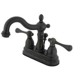 Best Heritage 4-Inch Centerset Bathroom Faucet with Brass Pop-Up Drain 4
