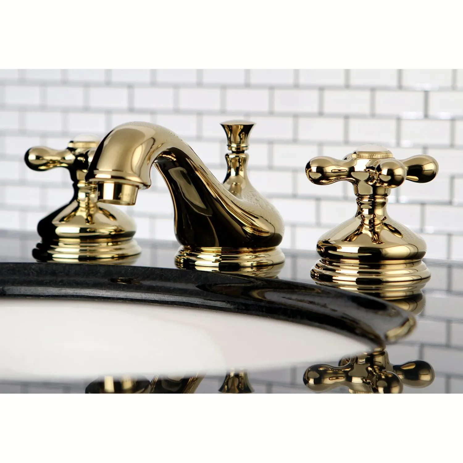 Clearance Heritage 8-Inch Widespread Deck Mount Bathroom Faucet 8" Widespread