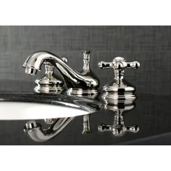 Clearance Heritage 8-Inch Widespread Deck Mount Bathroom Faucet 8