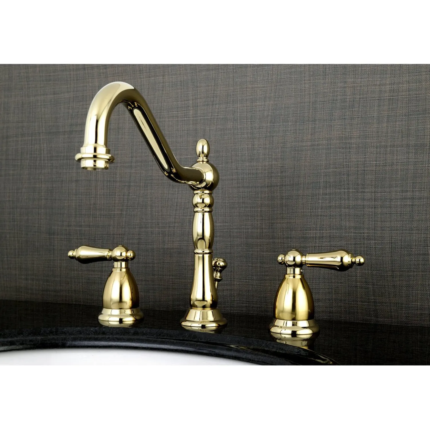 Online Heritage 8-Inch Widespread Bathroom Faucet with Brass Pop-Up 8" Widespread
